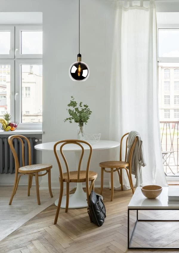 Lucide JULIUS - Pendant light - Ø 28 cm - 1xE27 - Smoke Grey - atmosphere 2